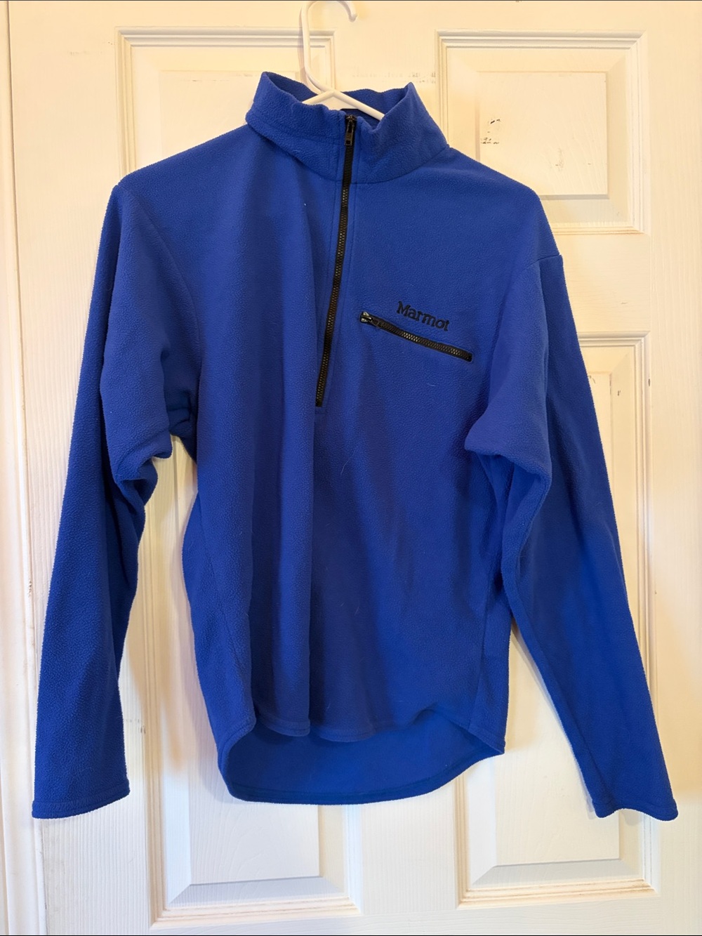 Marmot Blue Quarter-Zip Fleece Pullover